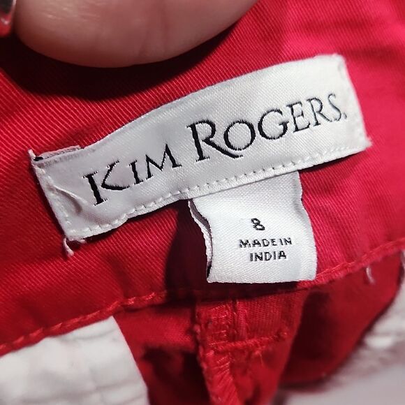 Kim Rogers Chino Red Shorts - Picture 2 of 4